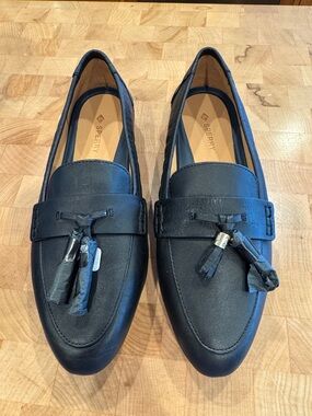 Sperry Women’s Black Leather Tassel Loafers Size 7.5 NIB